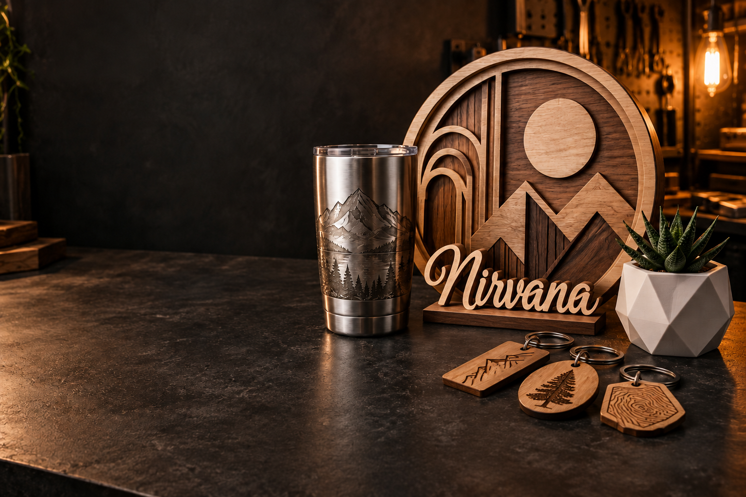 Productos personalizados NYL con letrero Nirvana
